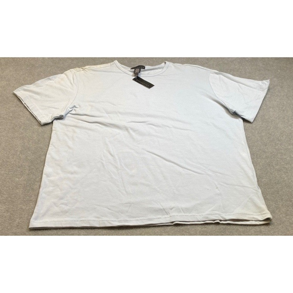 NWT Attention T-Shirt Men XL Light Blue Short Sleeve Cotton Blend Stretch Tee